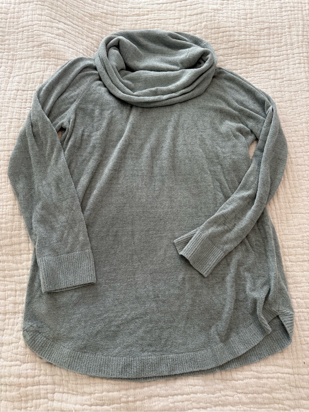 Barefoot Dreams Cozy Cowl Neck Women's Sweater - Light Teal NWT G000 - Picture 5 of 11
